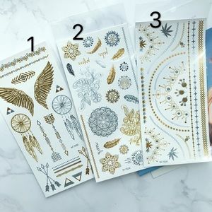 Accessories | New Golden Flash Tattoos Stickers 3pack | Poshmark
